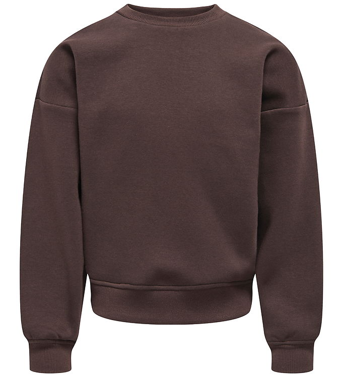Kids Only Sweatshirt - Noos - KogSweat - Coffee Bean/Birch/Houst