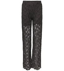 Kids Only Bukser - KogLeoka - Straight Lace - Black Coffee