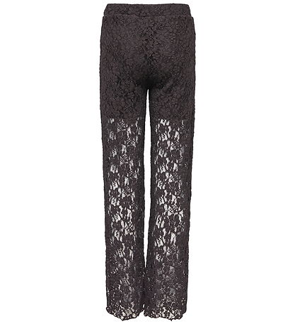 Kids Only Bukser - KogLeoka - Straight Lace - Black Coffee