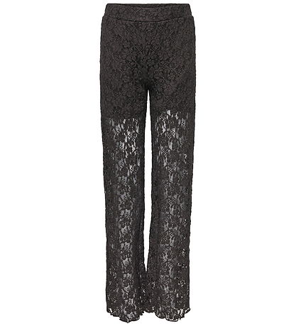 Kids Only Bukser - KogLeoka - Straight Lace - Black Coffee