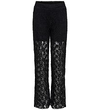 Kids Only Bukser - KogLeoka - Straight Lace - Black