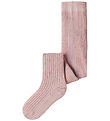 Lil Atelier Strømpebukser - Rib - NmfIlso - Dilo - Hushed Violet