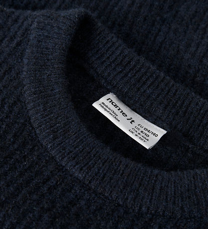 Name It Bluse - Strik - NkfHolly - Short - Noos - Dark Sapphire