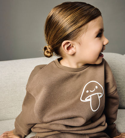 Name It Sweatshirt - NmnRiley - Noos - Brown Lentil/Antique Whit