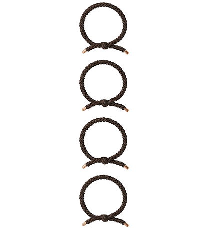 Name It Hårelastikker - 4-pak - NkfNarise - Chocolate Plum
