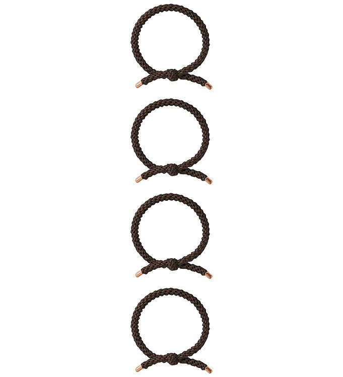 Name It Hårelastikker - 4-pak - NkfNarise - Chocolate Plum