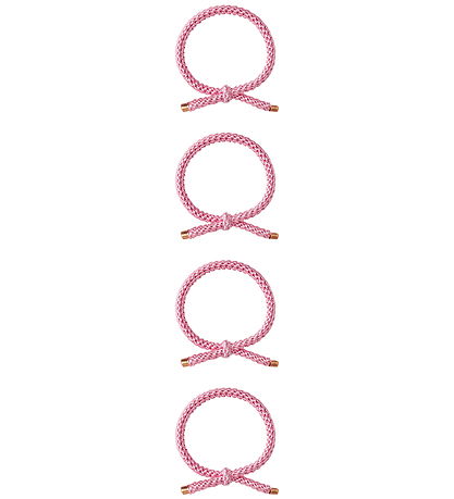 Name It Hårelastikker - 4-pak - NkfNarise - Begonia Pink
