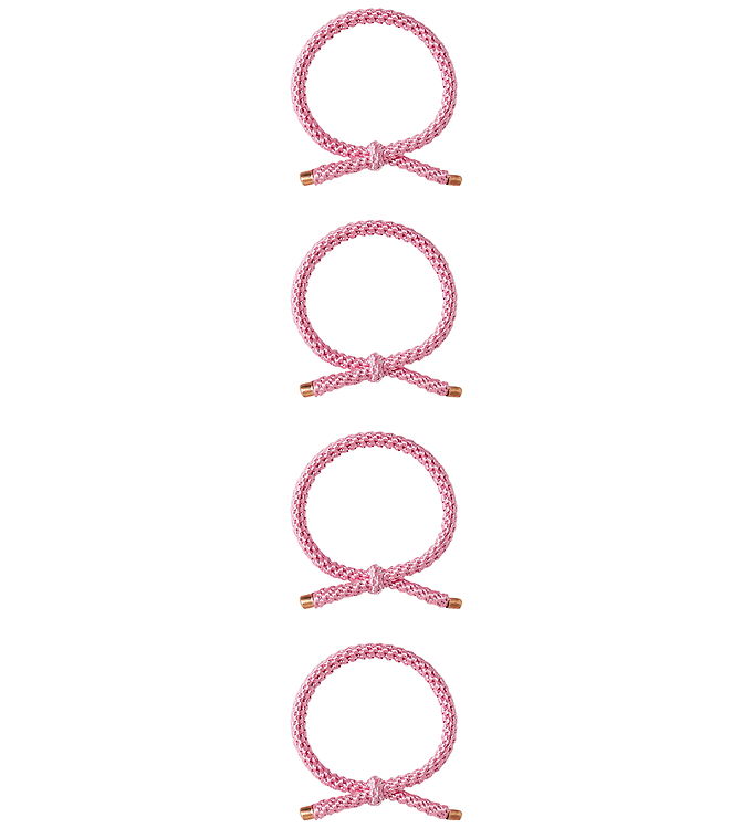 Name It Hårelastikker - 4-pak - NkfNarise - Begonia Pink