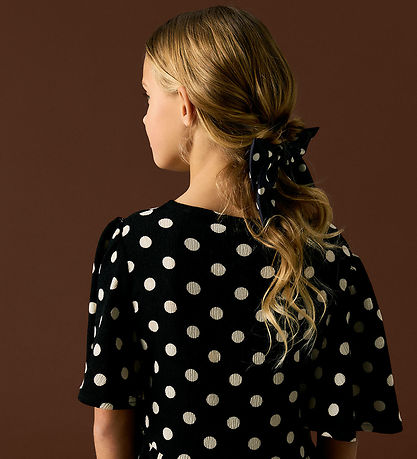 Name It Hårspænde - NkfNolina - Black/Dots In Antique White