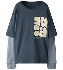Name It Bluse - NkmNasim - Ombre Blue