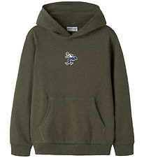 Name It Hættetrøje - NkmNeo - Olive Night