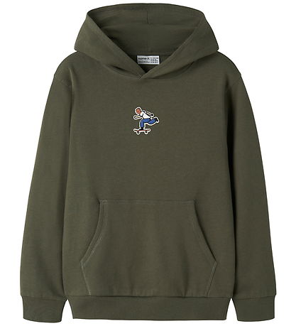 Name It Hættetrøje - NkmNeo - Olive Night