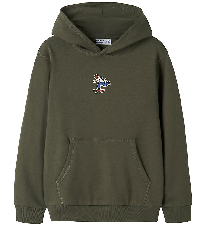 Name It Hættetrøje - NkmNeo - Olive Night