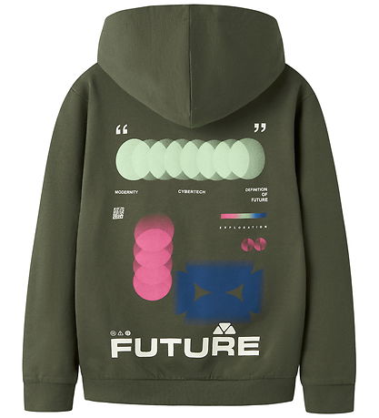 Name It Hættetrøje - NkmNigo - Olive Night