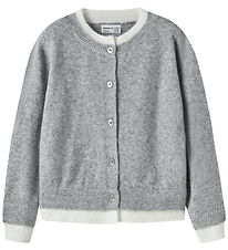 Name It Cardigan - NkfNikita - Strik - Grey Melange