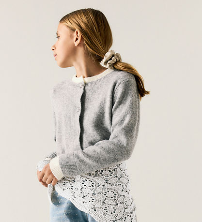 Name It Cardigan - NkfNikita - Strik - Grey Melange