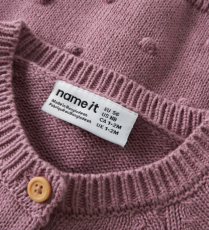 Name It Cardigan - NbfNasha - Strik - Lilas