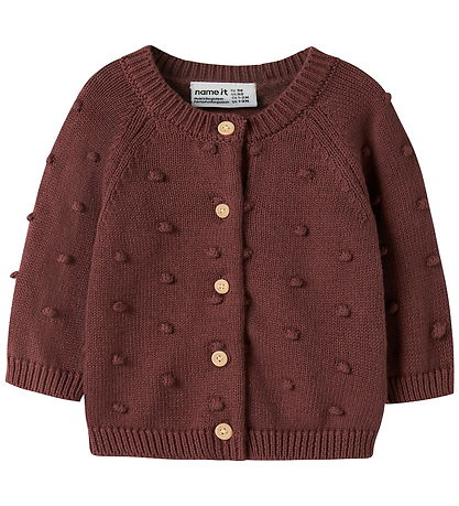 Name It Cardigan - NbfNasha - Strik - Wild Ginger