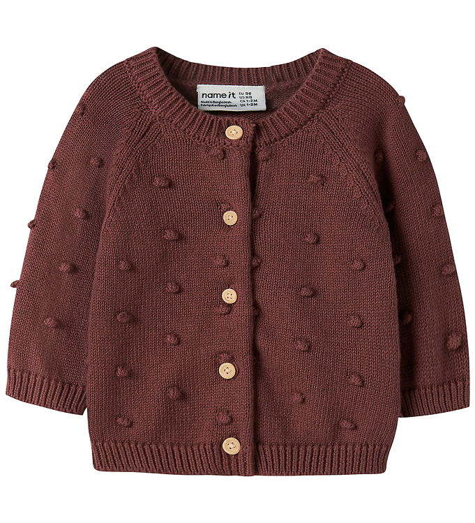 Name It Cardigan - NbfNasha - Strik - Wild Ginger
