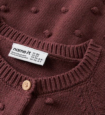 Name It Cardigan - Strik - NmfNasha - Wild Ginger