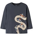Name It Bluse - NmmVagno - Loose - Ombre Blue/Racing