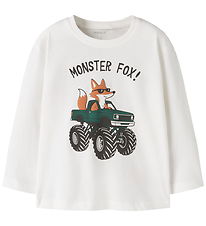 Name It Bluse - NmmVagno - Loose - Cloud Dancer/Fox Truck