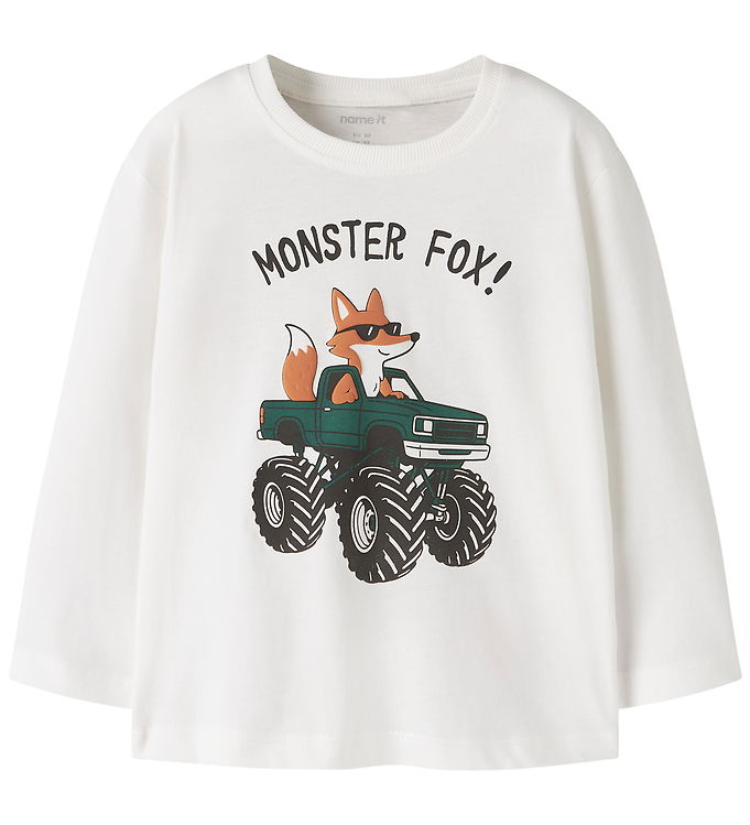 Name It Bluse - NmmVagno - Loose - Cloud Dancer/Fox Truck