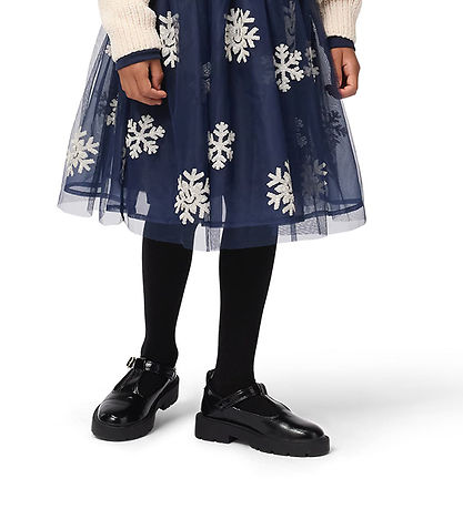 Molo Strømpebukser - Glitter Rib - Navy Blazer