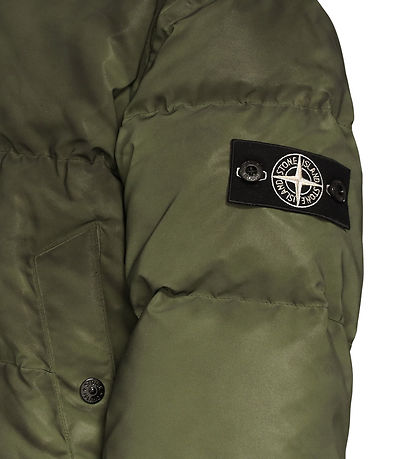 Stone Island Dunjakke - Military Green m. Refleks