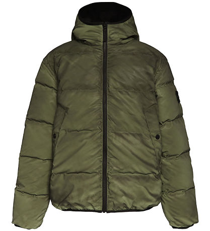 Stone Island Dunjakke - Military Green m. Refleks