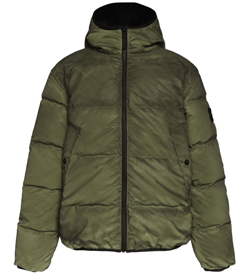 Stone Island Daunenjacke - Militär Green m. Reflex - Stone Island - 14 Jahre (164) - Daunenjacken
