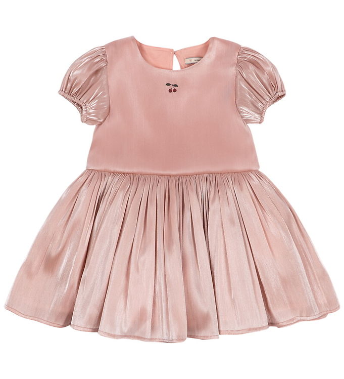 Konges Sløjd Kjole - Velour - Fia - Silver Pink