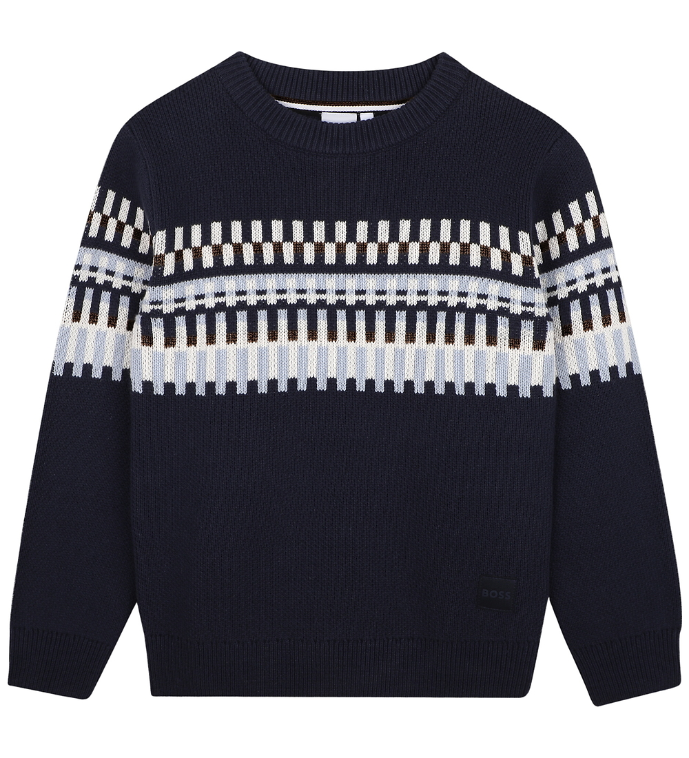 BOSS Bluse - Strick - Navy m. Schnittmuster - BOSS - 14 Jahre (164) - Blusen