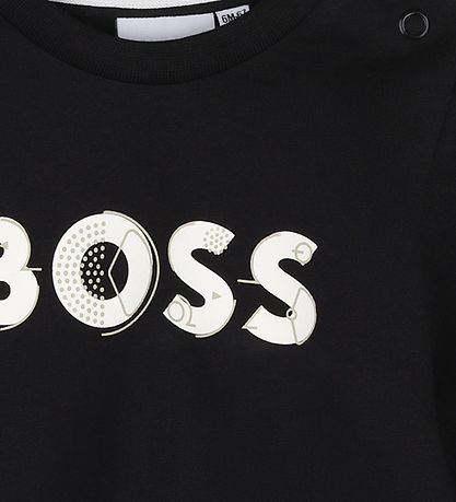BOSS T-shirt - Sort m. Print