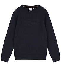 BOSS Bluse - Strik - Navy