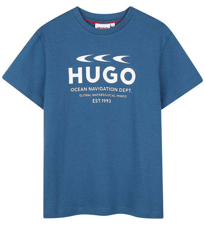 HUGO T-shirt - Blå m. Print