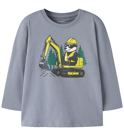 Name It Bluse - NmmVagno - Loose - Tradewinds/Excavator Badger