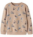 Name It Sweatshirt - NmmVimo - AOP - Sesame/Excavator