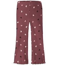 Name It Bukser - NmfVemia - Rib - Wild Ginger/Hearts