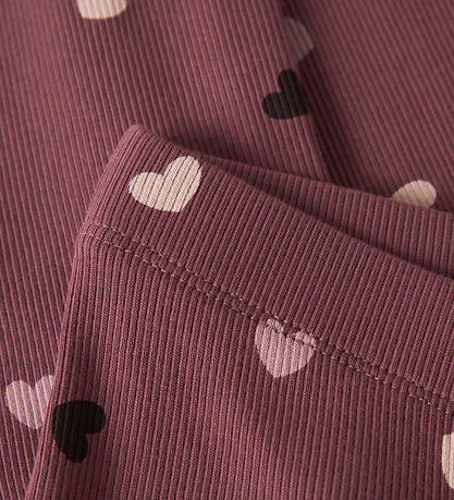 Name It Bukser - NmfVemia - Rib - Wild Ginger/Hearts