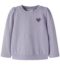 Name It Sweatshirt - NmfVima - Heirloom Lilac/Heart Embroidery