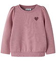 Name It Sweatshirt - NmfVima - Lilas/Heart Embroidery