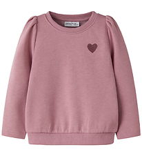 Name It Sweatshirt - NmfVima - Lilas/Heart Embroidery
