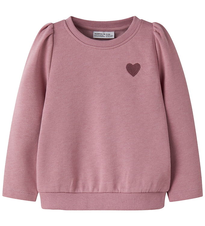 Name It Sweatshirt - NmfVima - Lilas/Heart Embroidery