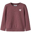 Name It Sweatshirt - NmfVima - Wild Ginger/Heart Embroidery