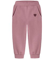Name It Sweatpants - NmfVima - Lilas/Heart Embroidery