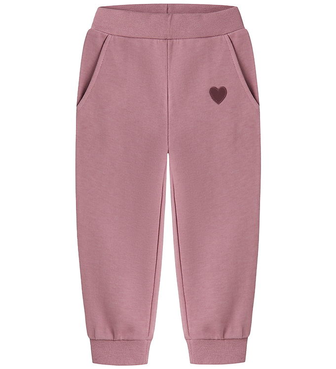 Name It Sweatpants - NmfVima - Lilas/Heart Embroidery