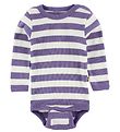 Katvig Body - L/Æ - Hvid/Lilla Stribet Katvig Body - L/Æ - Hvid/Lilla Stribet