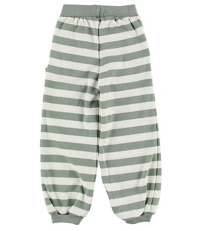 Katvig Trousers - White/Dusty Green Striped Katvig Trousers - White/Dusty Green Striped