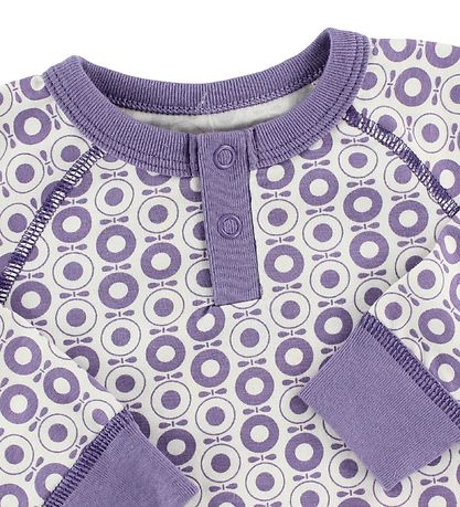 Katvig Classic Jumpsuit - White w. Purple Apples Katvig Classic Jumpsuit - White w. Purple Apples